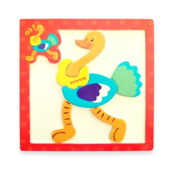 Magnetic Shaped Puzzle - Ostrich