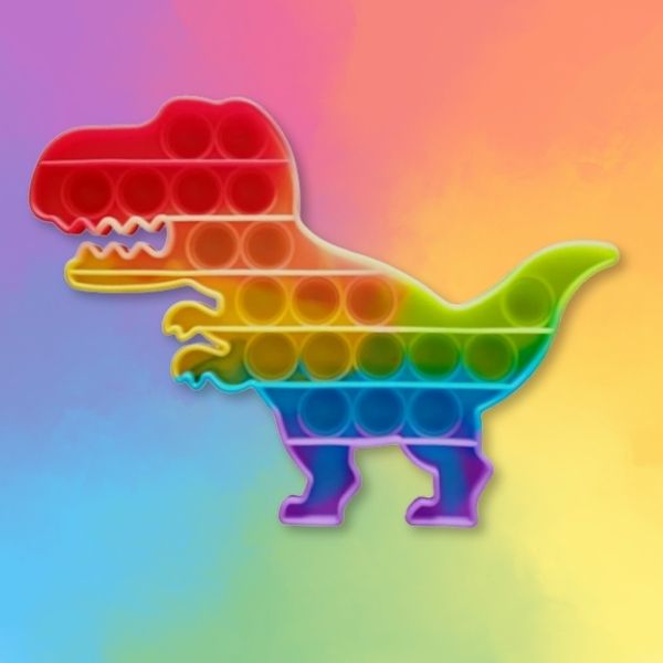 Pop Rainbow Dinosaur Fidget