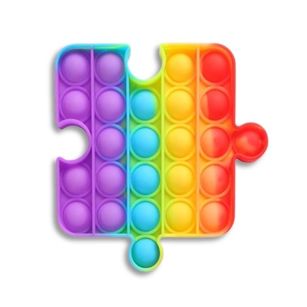 Pop Rainbow Puzzle Piece