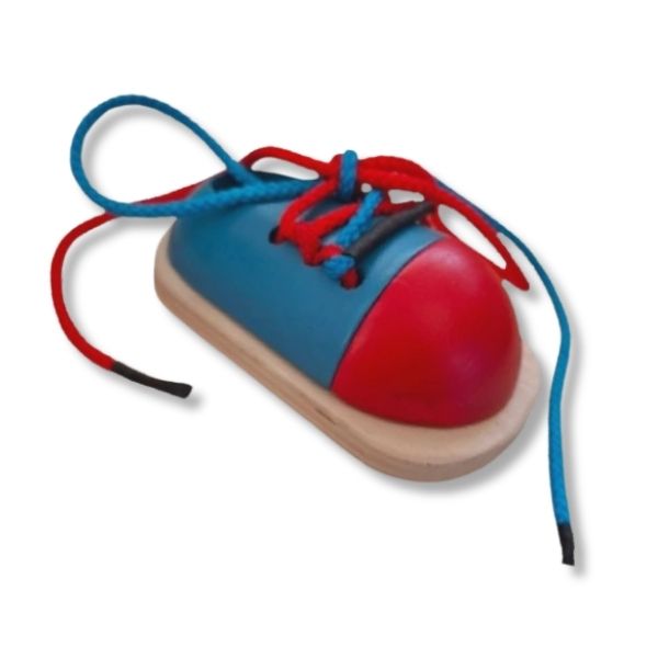 Red and Blue Tie My Shoe