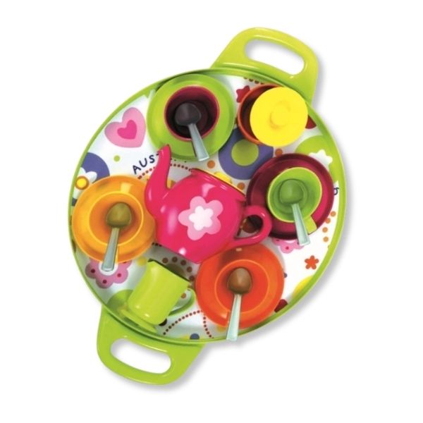 Tea Set - Green Tray