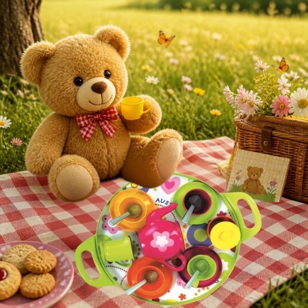 Tea Set - Green Tray