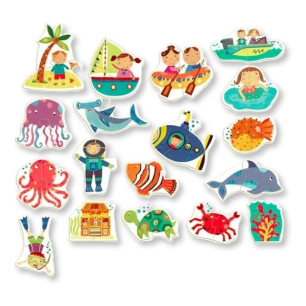Touch 2 Piece Puzzles The Sea